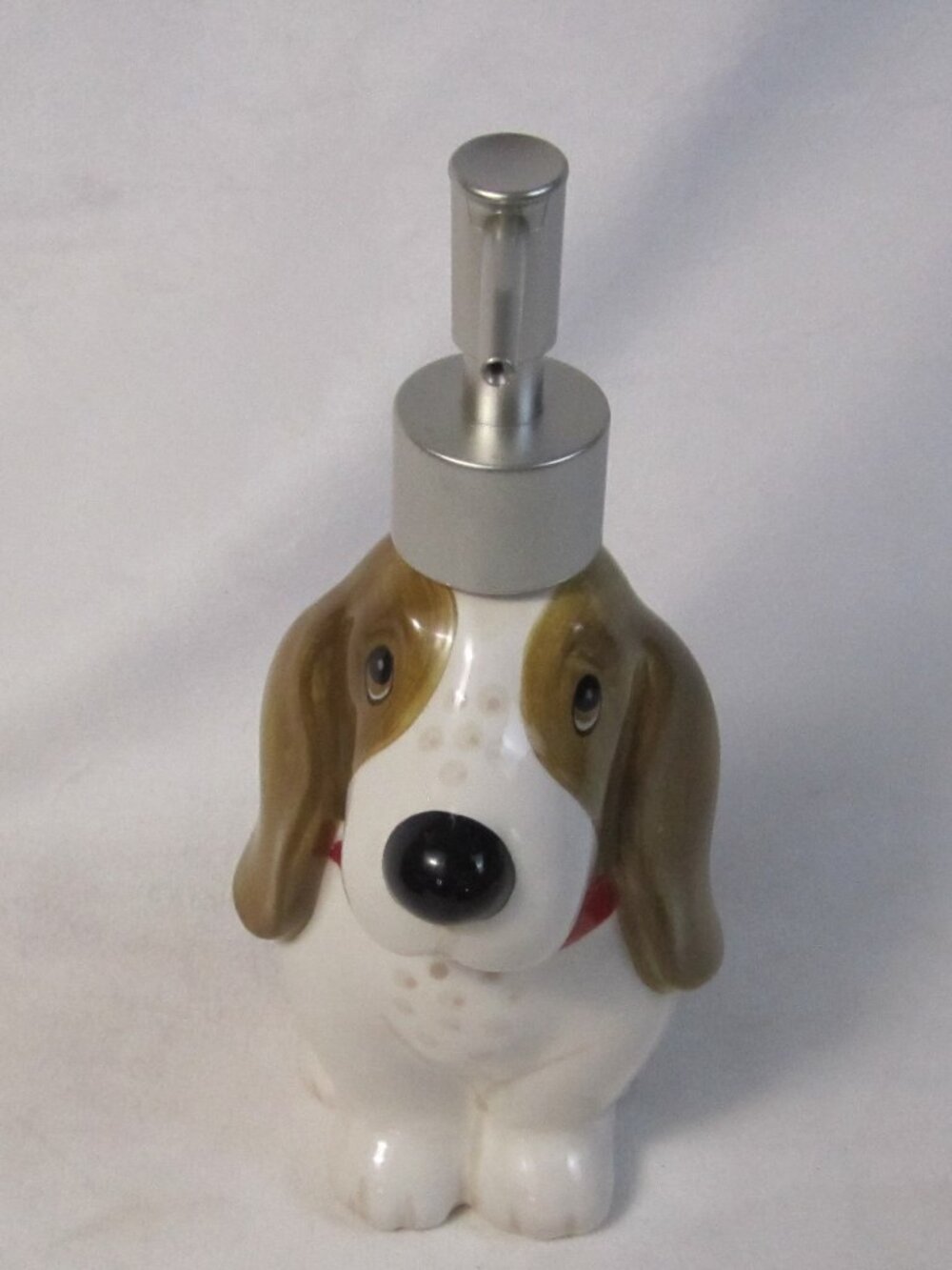 Pioneer Woman Charlie Basset Hound Dog Pump Liquid Soap Dispenser 8” - Works